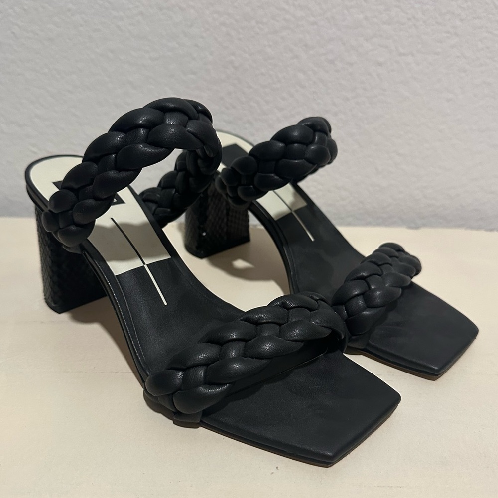 Dolce Vita Black Twist Heels